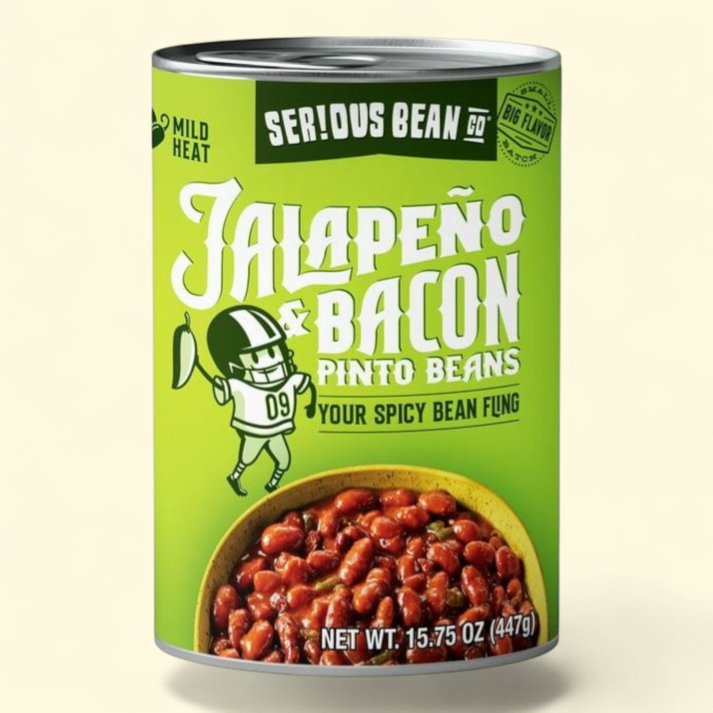 SERIOUS Bean Co Jalapeno & Bacon Pinto Beans, 15.75 Oz Can