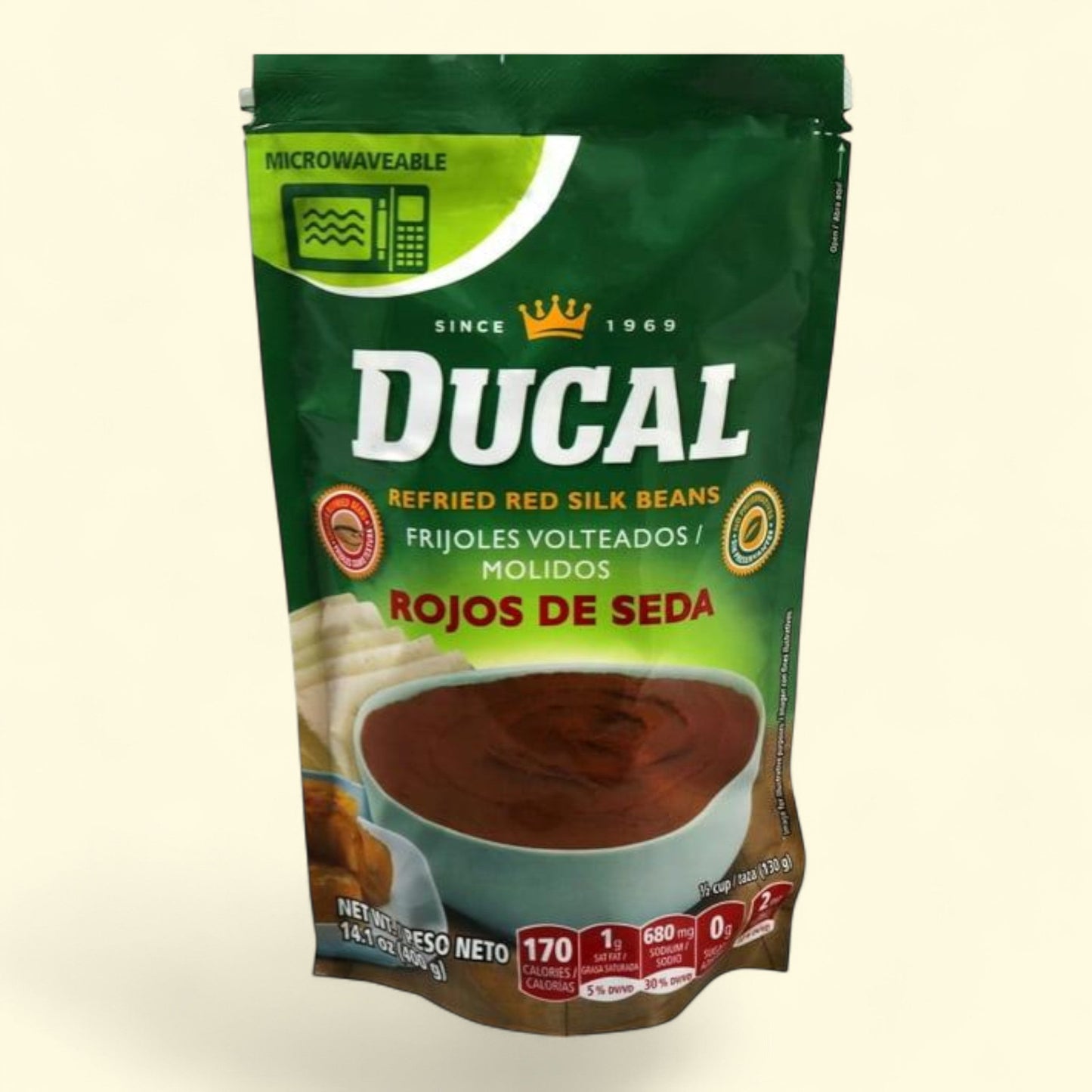 DUCAL Refried Red Beans, 14.1 Oz