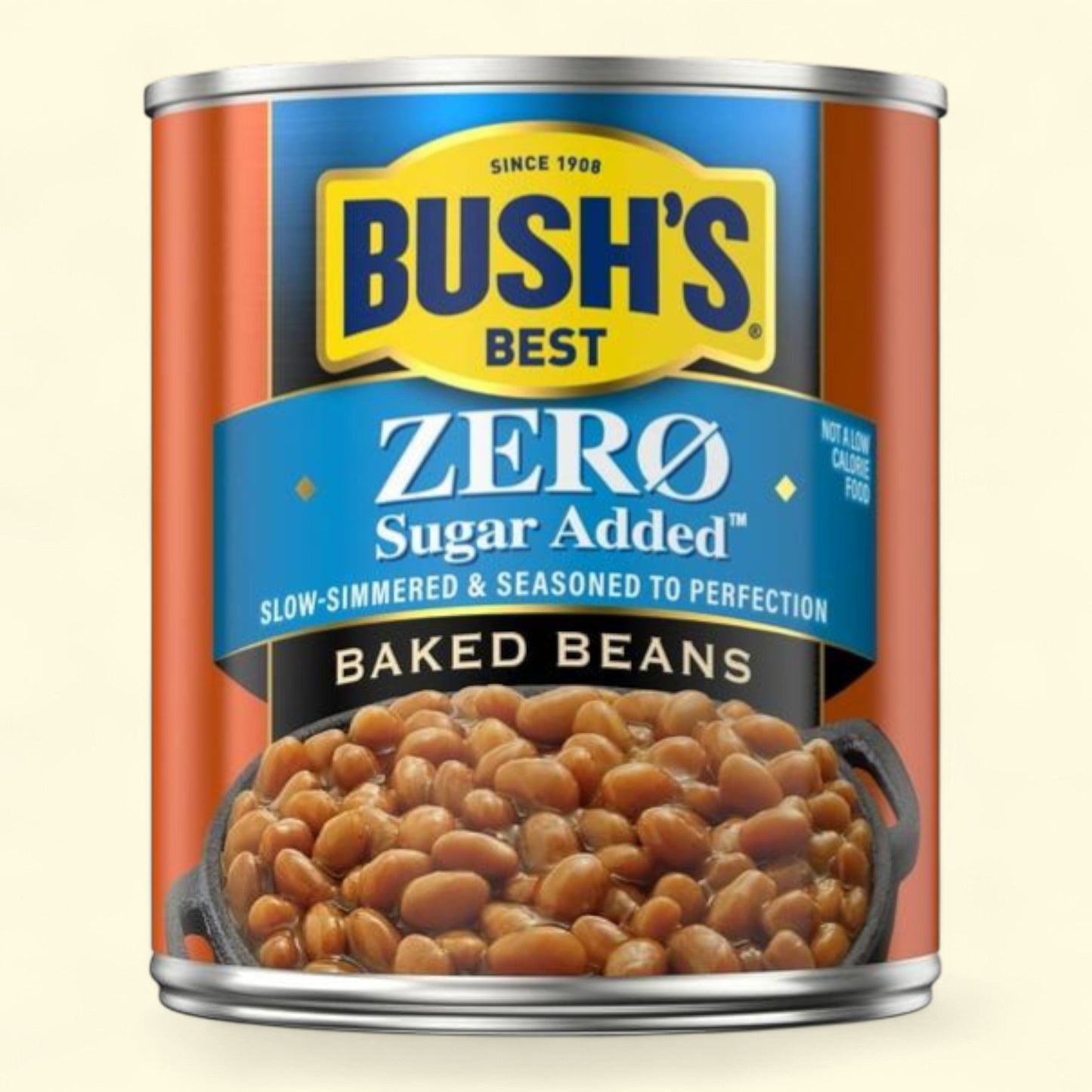 Bush's Zero Sugar Added Baked Beans, Canned Beans, 15.8 oz Can
