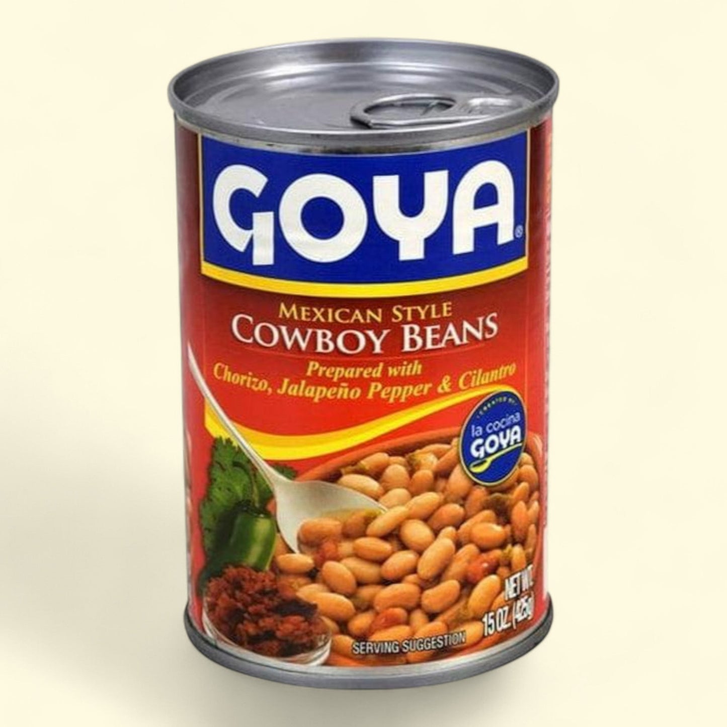 GOYA Cowboy Beans Chorizo Jalapeno Cilantro, 15 Oz
