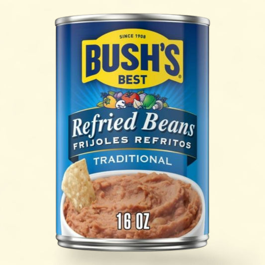 Bush's Traditional Refried Beans, 16 oz Can
