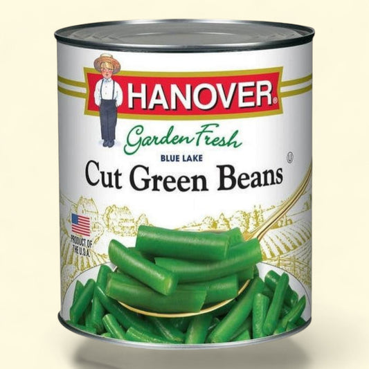 Hanover Garden Fresh Blue Lake Cut Green Beans, 102 oz Can