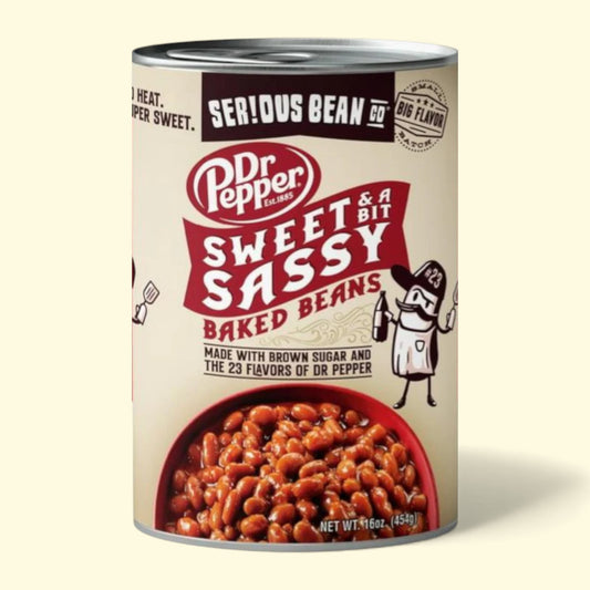 SERIOUS Bean Co Dr Pepper Baked Beans, 16 Oz Can
