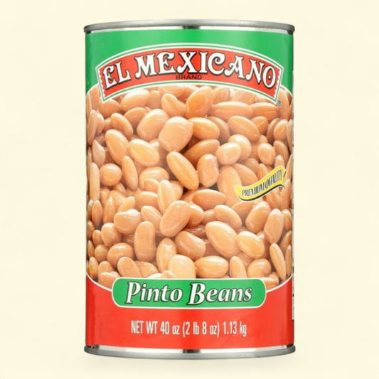 El Mexicano Whole Pinto Beans, 40 oz Can