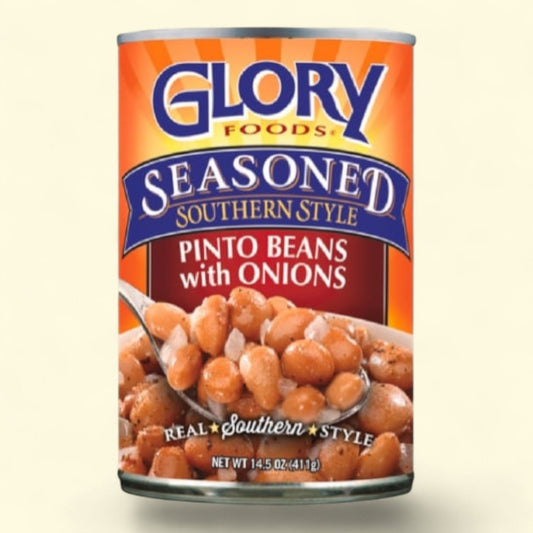 Glory Foods Seasoned Southern Style Pinto Beans, 15 oz