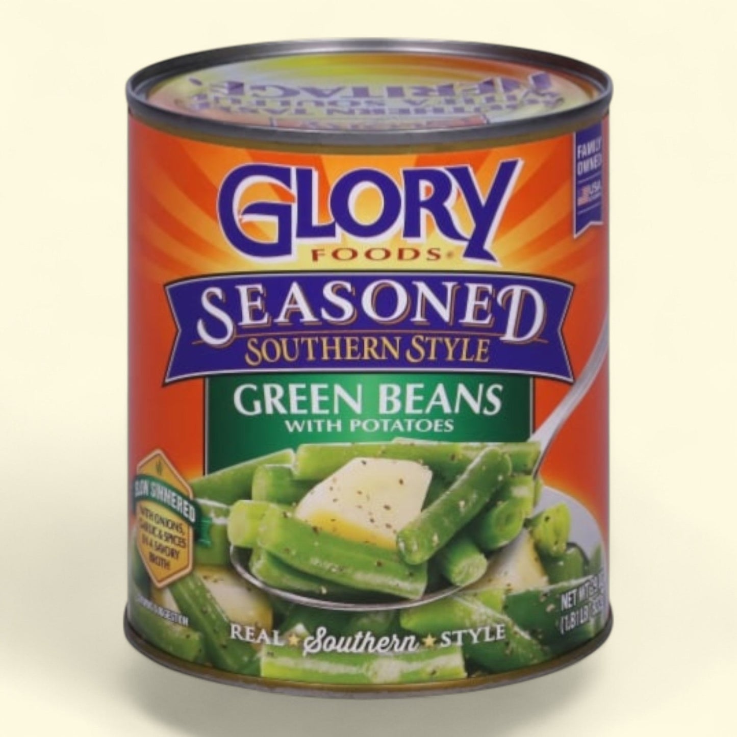 Glory Foods, Seasoned Southern Style Green Beans With Potatoes, 29 oz