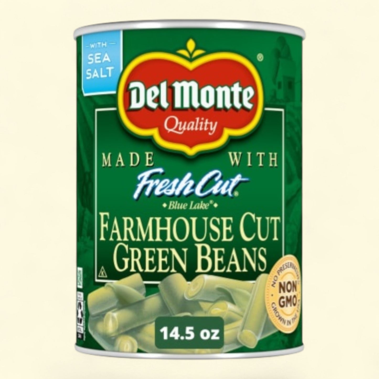 Del Monte Cut Green Beans, Blue Lake, Farmhouse, 14.5 oz