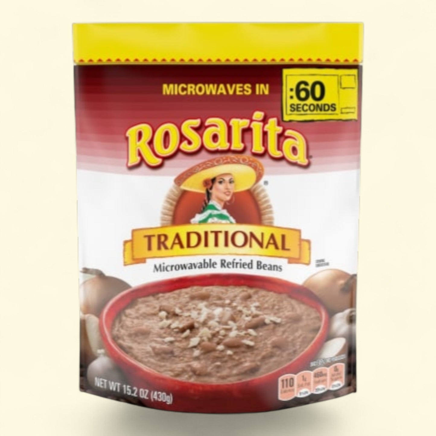 Rosarita Refried Beans, Traditional, Microwavable, 16 oz — authentic US product shipped worldwide by Treatspree