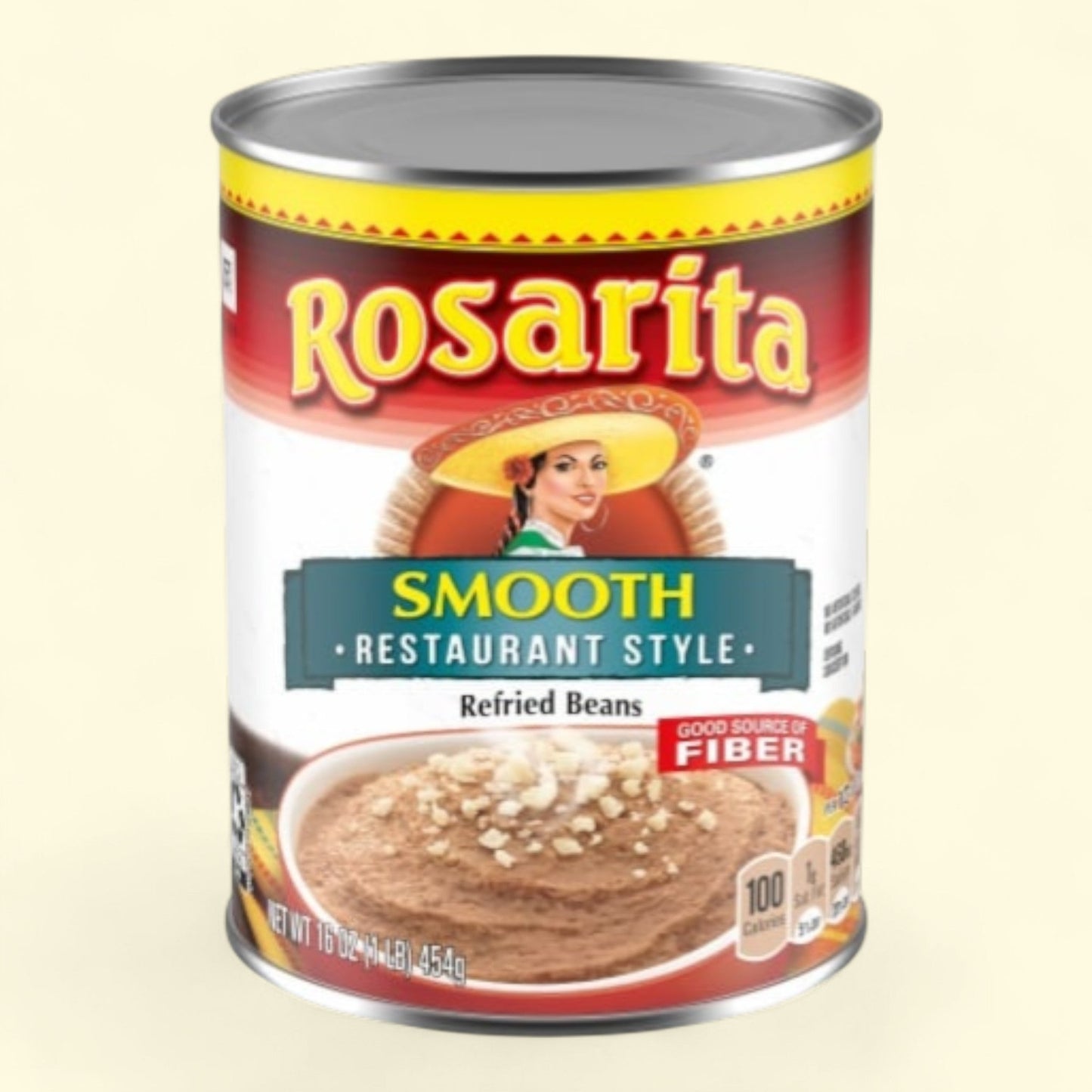 Rosarita Restaurant Style Refried Beans 16 oz