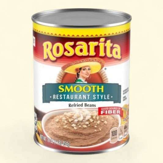 Rosarita Restaurant Style Refried Beans 16 oz