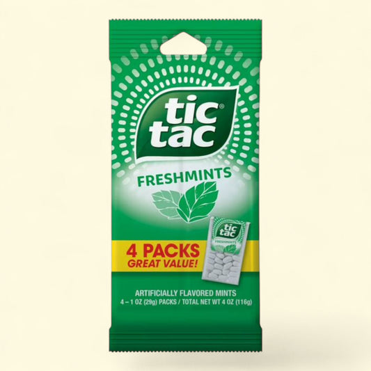 Tic Tac Freshmint Breath Mints, 4 Count, 1 oz