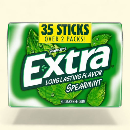 Extra Gum, Spearmint Chewing Gum, 35 ct