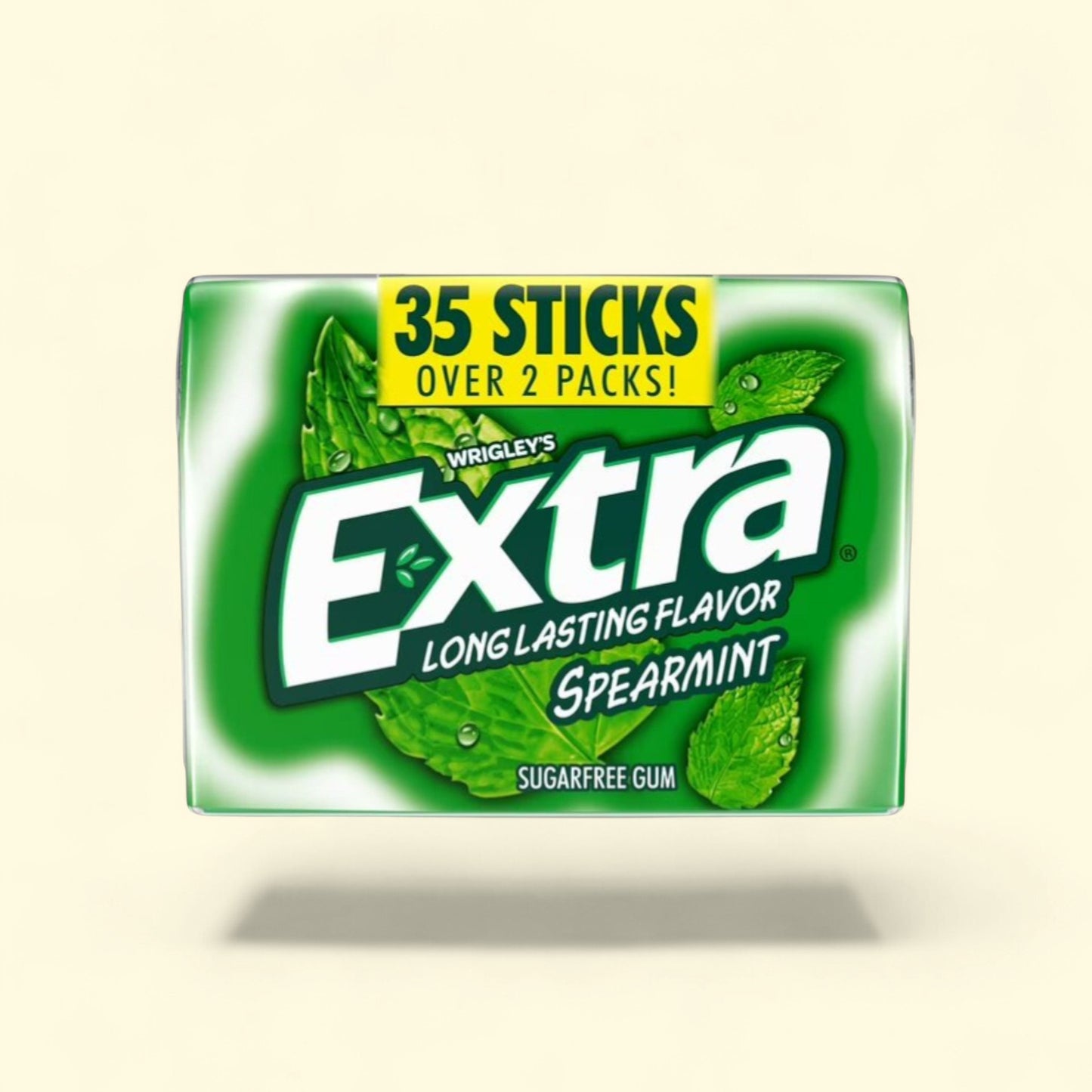 Extra Gum, Spearmint Chewing Gum, 35 ct — authentic US product shipped worldwide by Treatspree