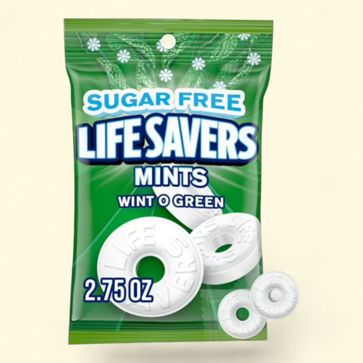 Bonbons à la menthe Life Savers Wint-O-Green sans sucre, 77 g