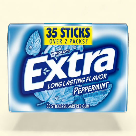 Extra Gum Peppermint Chewing Gum, 35 Stick Pack
