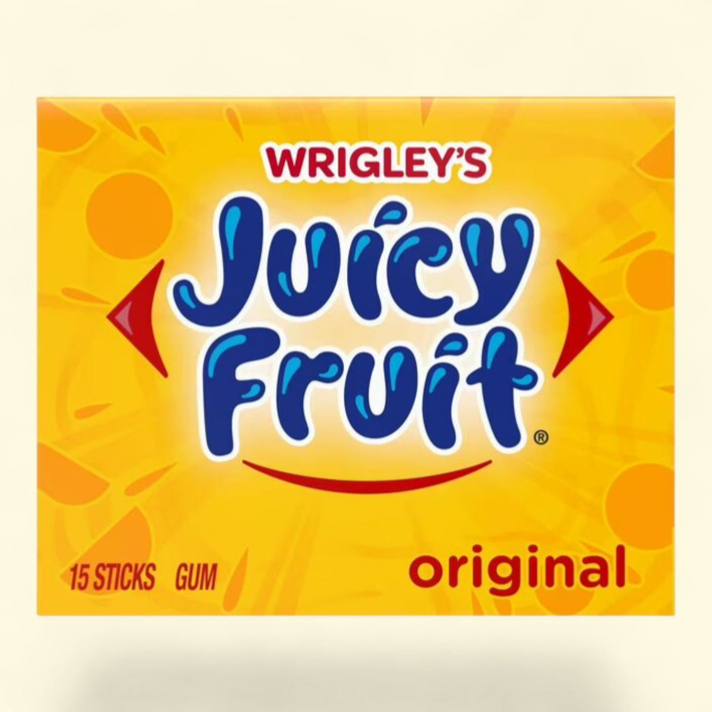 Juicy Fruit Original Bubble Gum, 15 Pieces