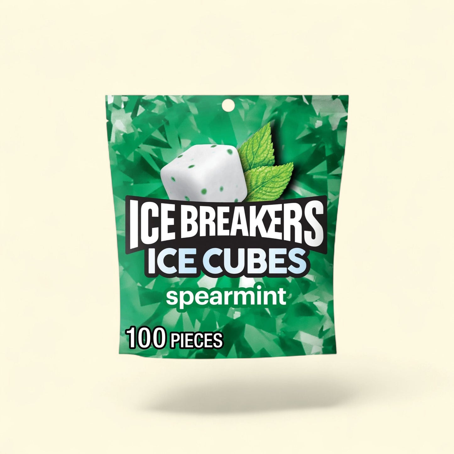 Ice Breakers Ice Cubes Spearmint Sugar Free Chewing Gum, 8.11 oz — authentic US product shipped worldwide by Treatspree