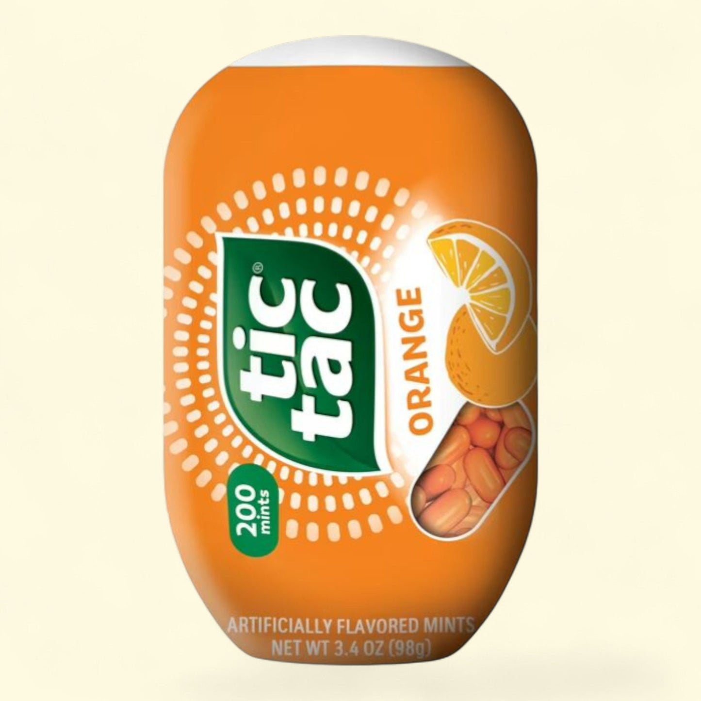 Tic Tac Orange Flavored Mints, 3.4 oz Bottle Pack