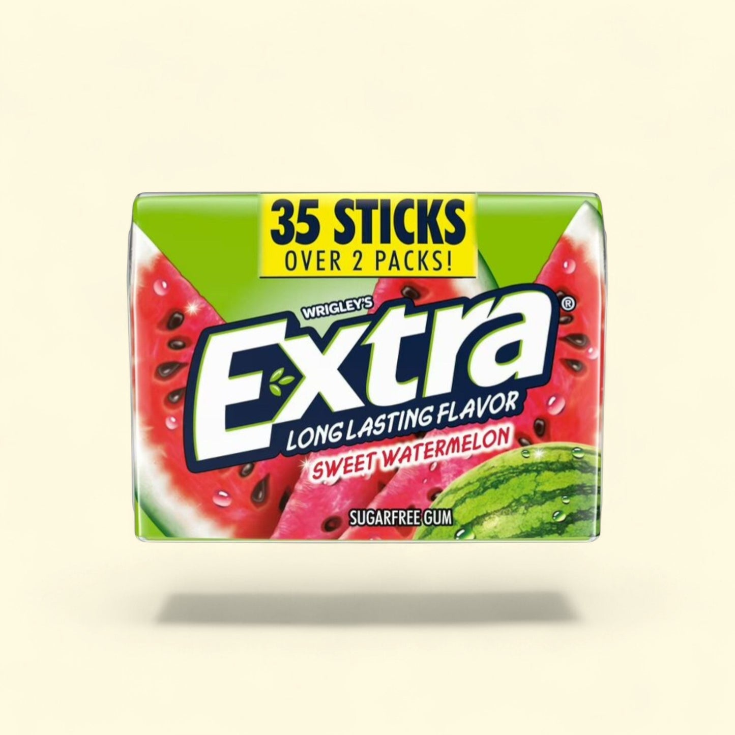 Extra Sweet Watermelon Chewing Gum, 35 sticks — authentic US product shipped worldwide by Treatspree