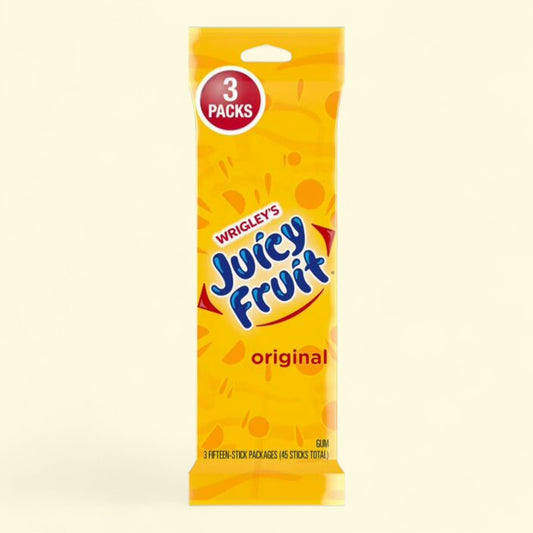 Juicy Fruit Chewing Gum, 45 Total Pieces
