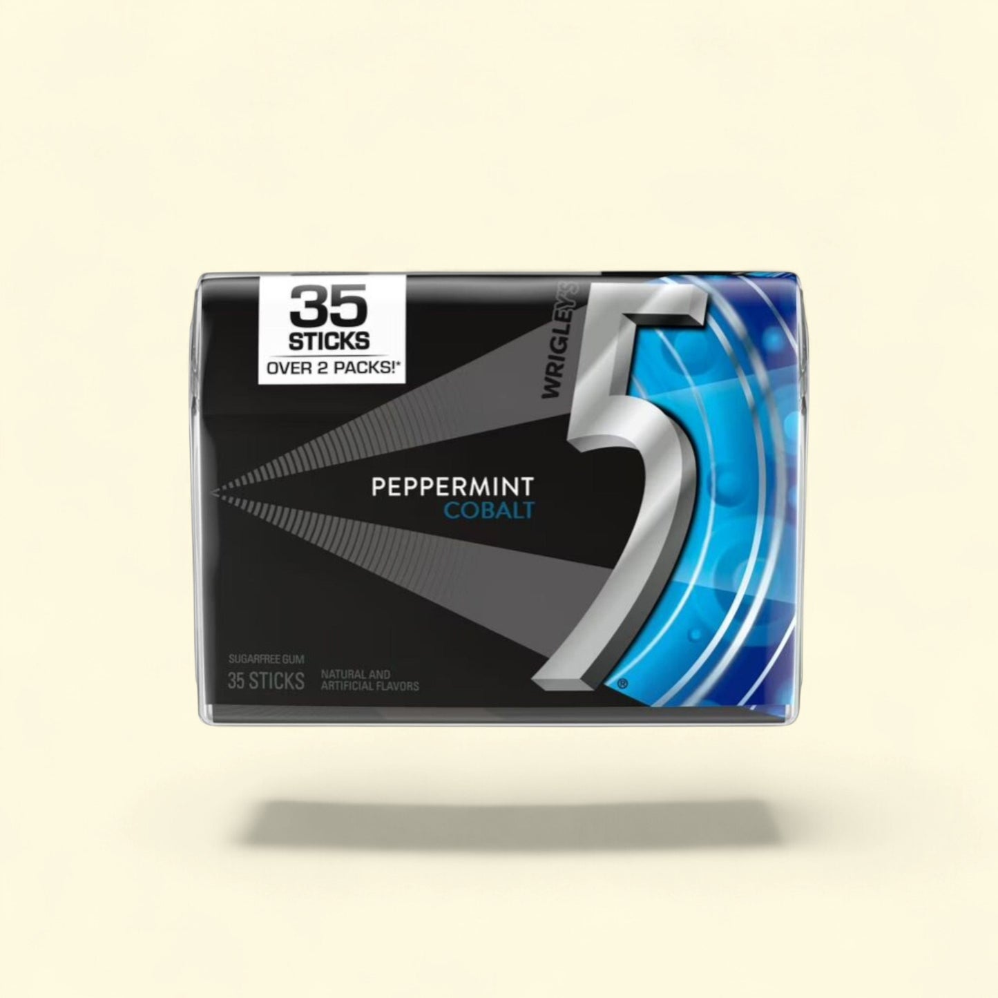 5 Gum Peppermint Cobalt Sugar Free Gum, 35-Stick Pack — authentic US product shipped worldwide by Treatspree
