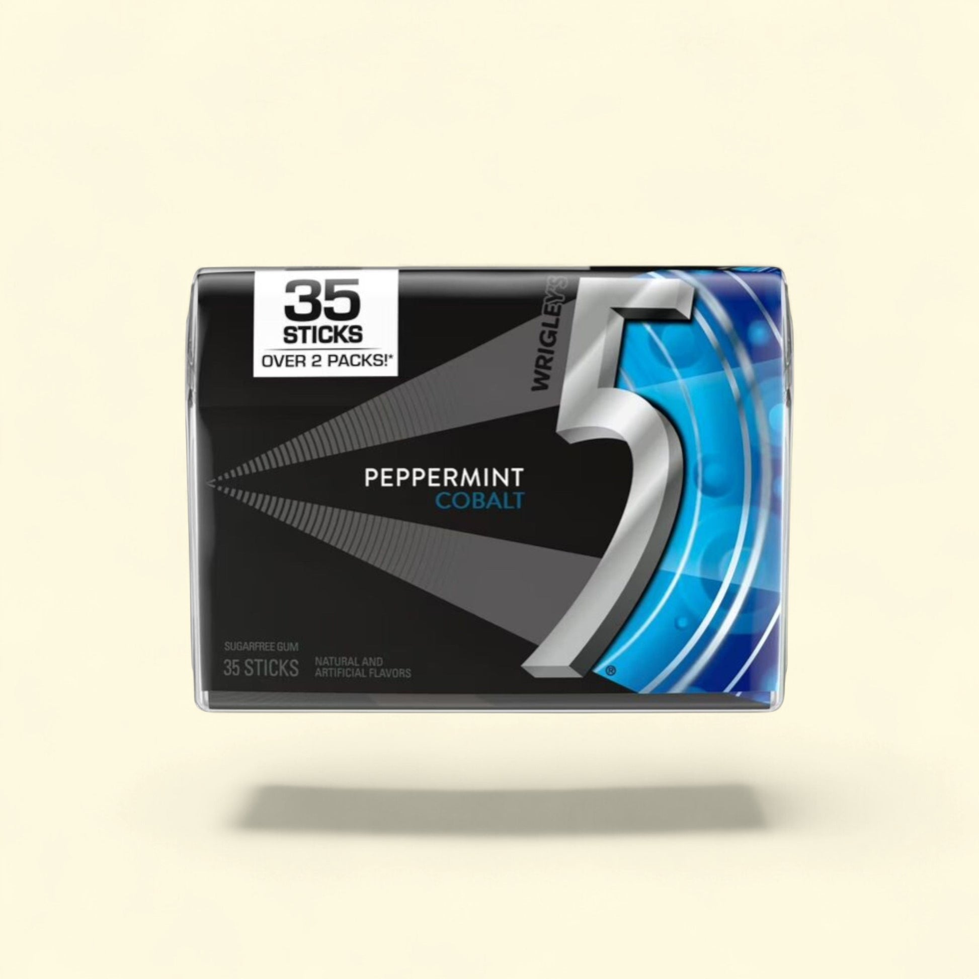 5 Gum Peppermint Cobalt Sugar Free Gum, 35-Stick Pack — authentic US product shipped worldwide by Treatspree