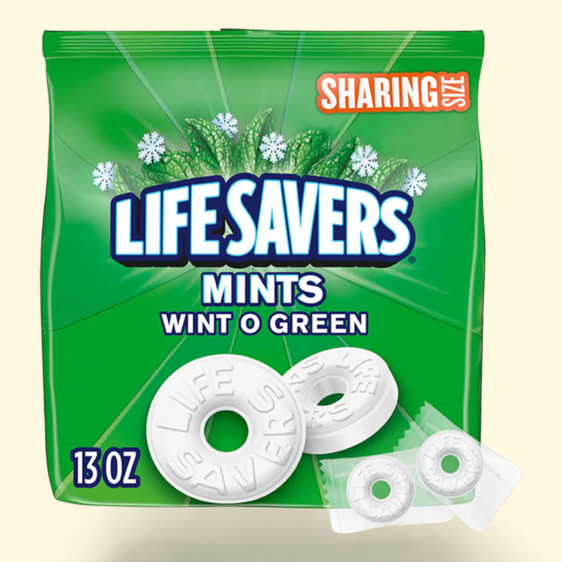 Life Savers Wint-O-Green Hard Mints, Sharing Size Bag