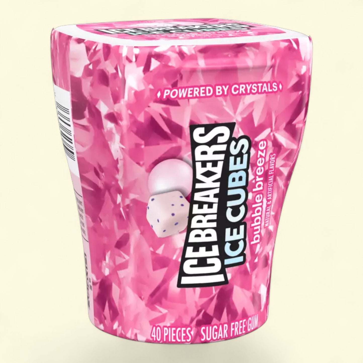 Ice Breakers Ice Cubes Bubble Breeze Chewing Gum, 3.24 oz, 40 Pieces
