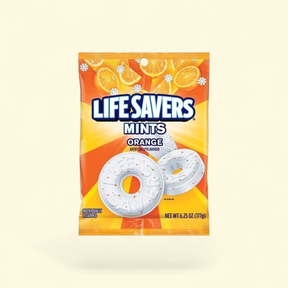 LIFE SAVERS Orangement Hard Candy Share Bag 6.25oz — authentic US product shipped worldwide by Treatspree
