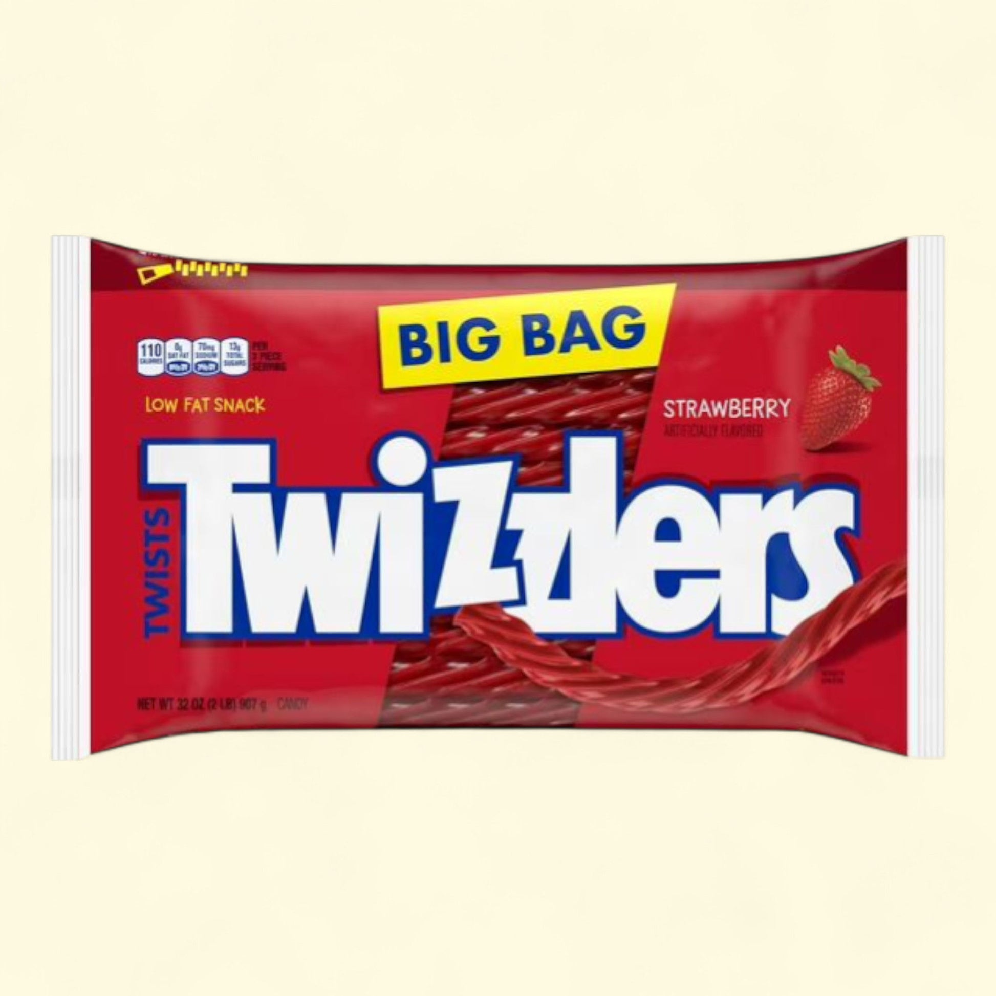 Twizzlers Twists Strawberry Flavored Licorice Candy, 32 oz