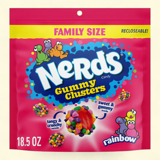 NERDS Gummy Clusters, arc-en-ciel, 525 g