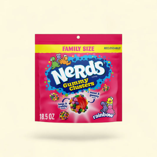 NERDS Gummy Clusters, Rainbow, 18.5 oz — authentic US product shipped worldwide by Treatspree