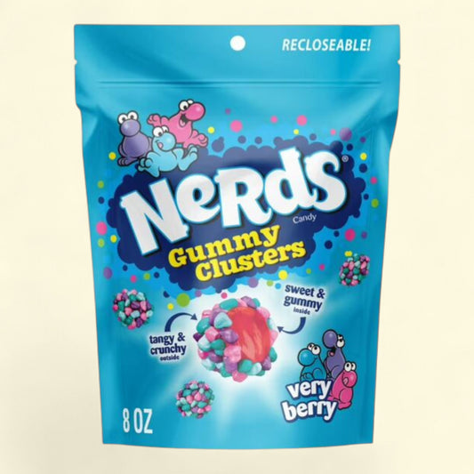 NERDS Gummy Clusters, Very Berry, 227 g