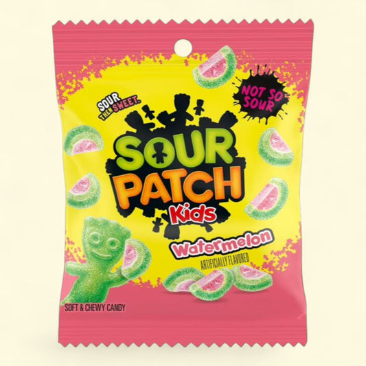SOUR PATCH KIDS Watermelon Candy, 3.6 oz