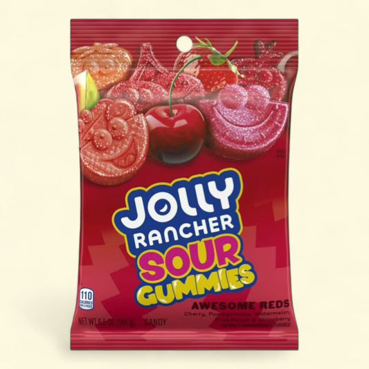 Jolly Rancher Sour Gummies Awesome Reds, 6.5 oz