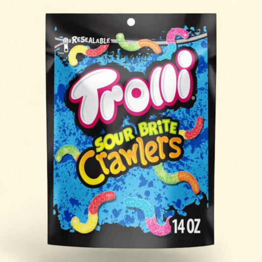 Trolli Sour Brite Crawlers, bonbons, 400 g
