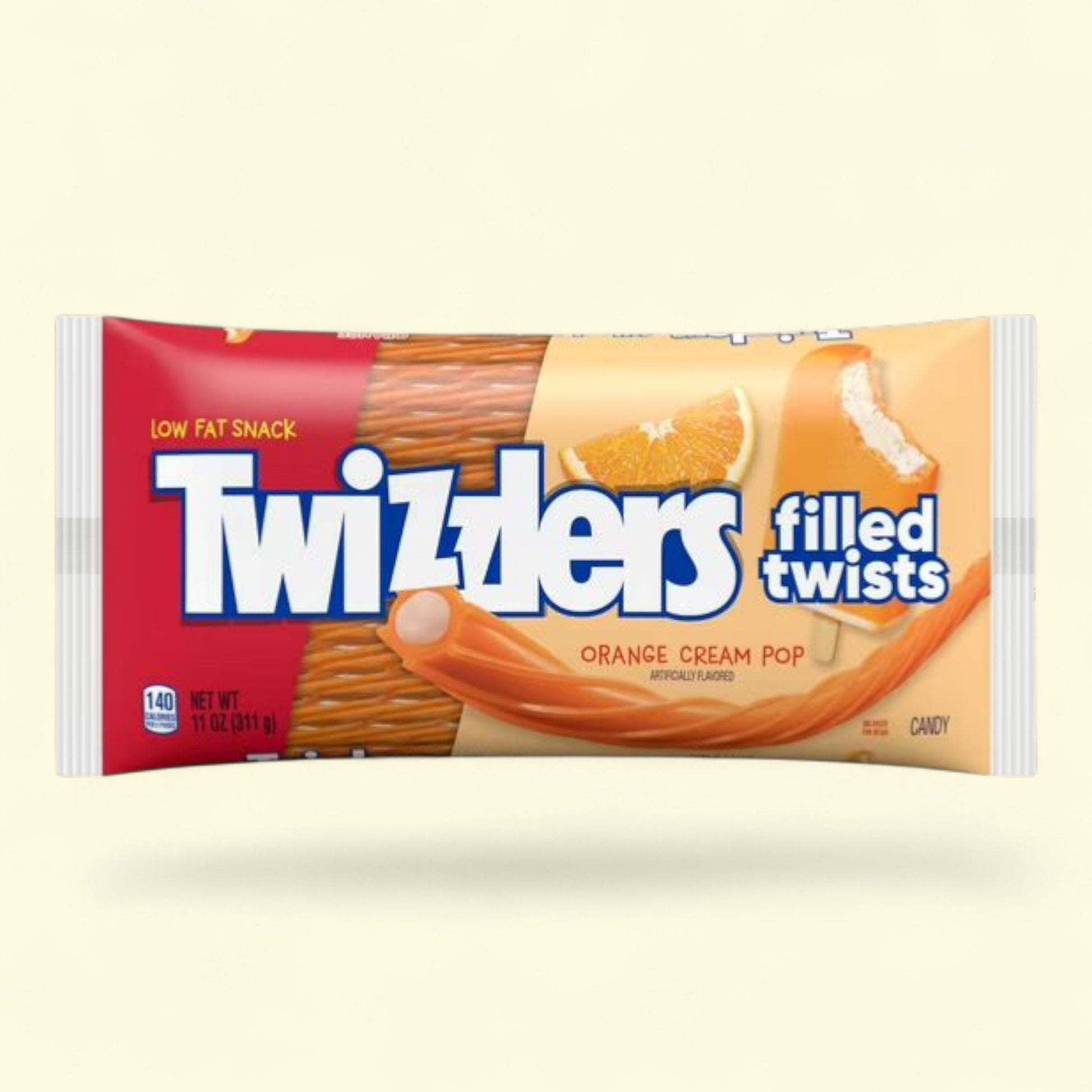 TWIZZLERS Filled Twists Orange Cream Pop, 11 oz