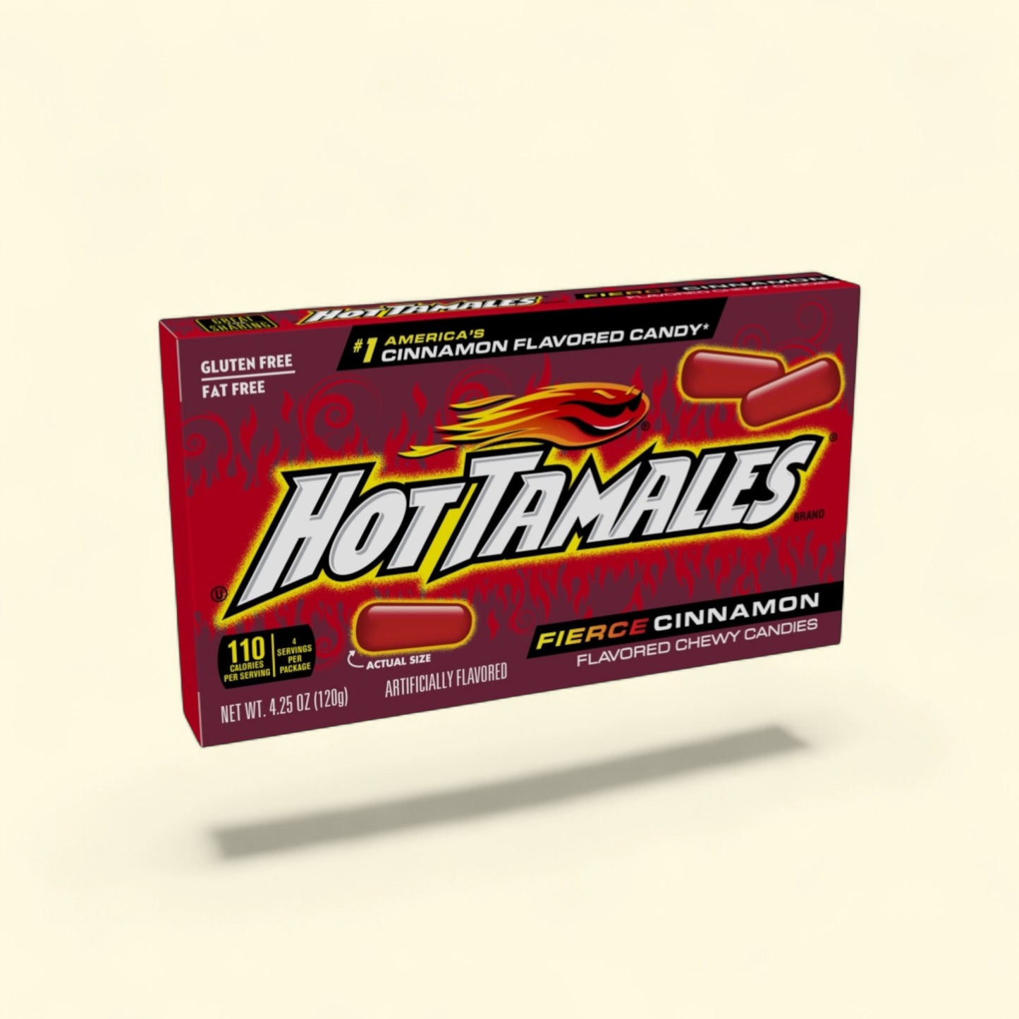 Hot Tamales, Fierce Cinnamon Flavored Chewy Candy, Theater Box, 4.2... — authentic US product shipped worldwide by Treatspree