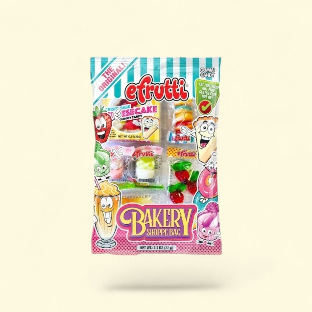 eFrutti Bakery Shop Theme Gummy Candy Bag, 2.70oz — authentic US product shipped worldwide by Treatspree