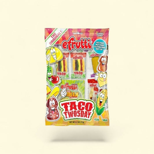 Efrutti Taco Twosday Theme Gummy Candy, 2.7 oz — authentic US product shipped worldwide by Treatspree