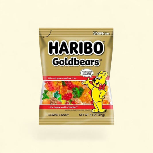 Haribo Gold Bears Gummy Candy 5oz Bag — authentic US product shipped worldwide by Treatspree