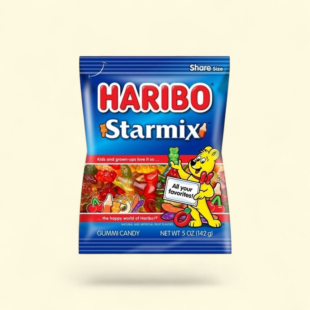 Haribo Starmix Gummies Hanging Bag 5oz — authentic US product shipped worldwide by Treatspree