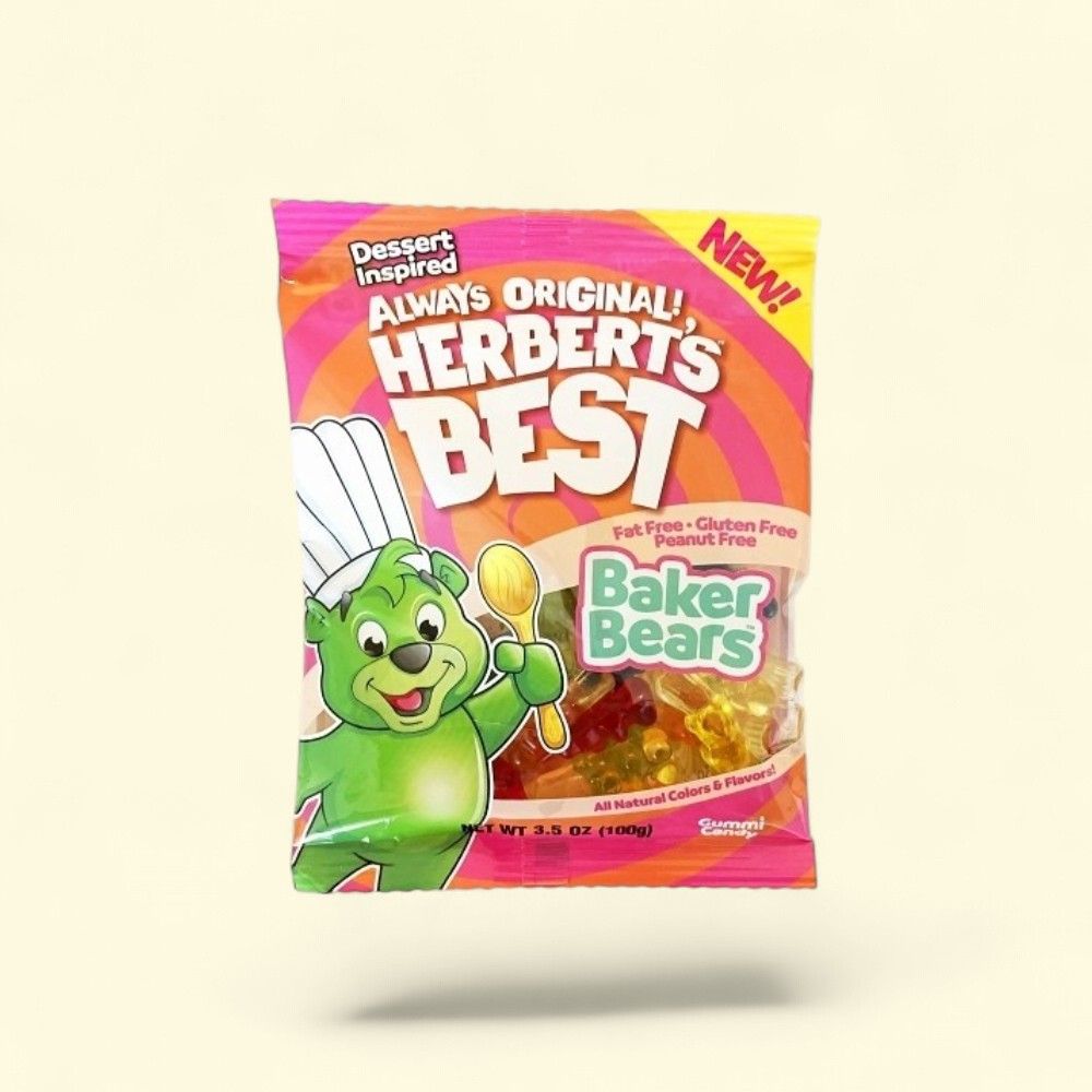 Herbert's Best Baker Bears Gummi Candy, 3.5oz Bag — authentic US product shipped worldwide by Treatspree