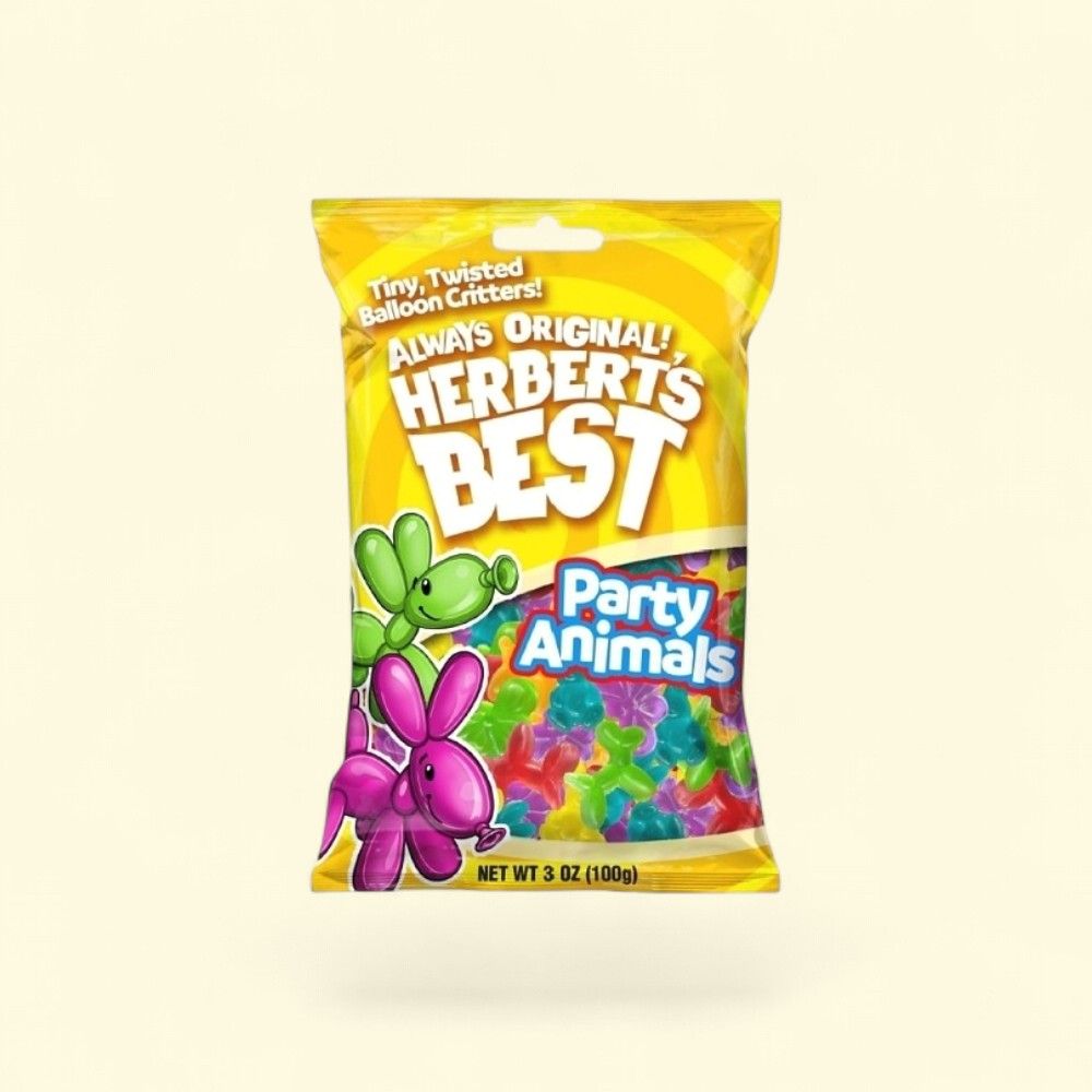 Herbert's Best Knot Animals Gummy Candy 3.5 oz — authentic US product shipped worldwide by Treatspree