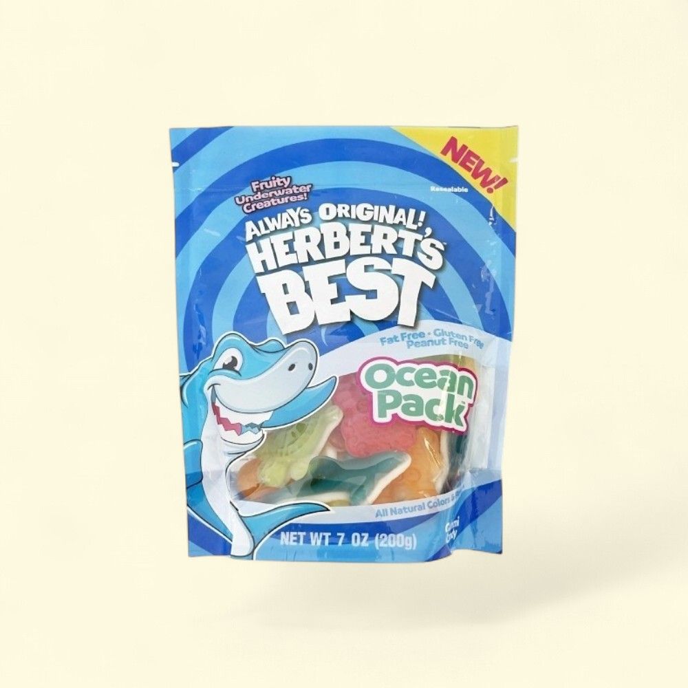 Herbert's Best Ocean Pack Gussett Gummy Candy 7oz — authentic US product shipped worldwide by Treatspree