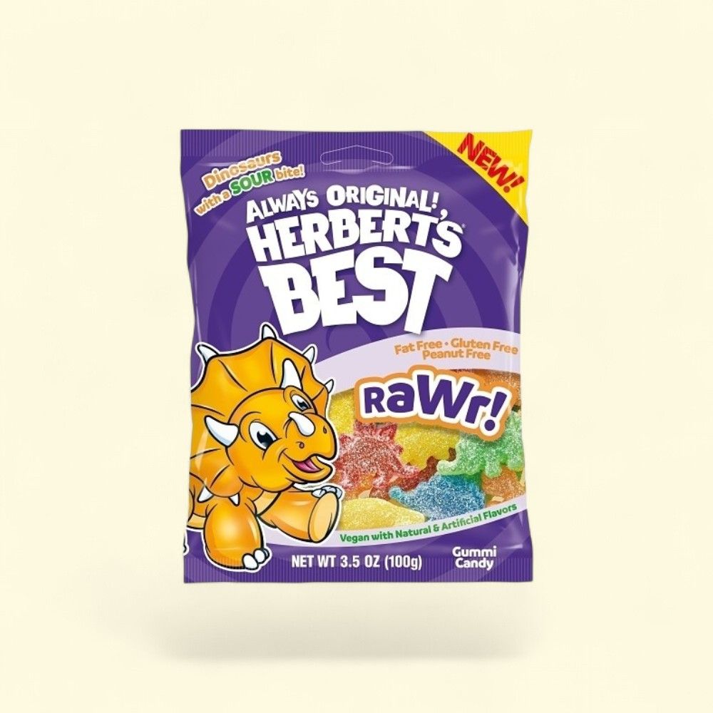 Herbert's Best Rawr Gummi Candy, 3.50 oz Bag — authentic US product shipped worldwide by Treatspree