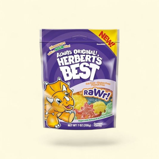 Herbert's Best Rawr Gussett Gummi 7oz — authentic US product shipped worldwide by Treatspree