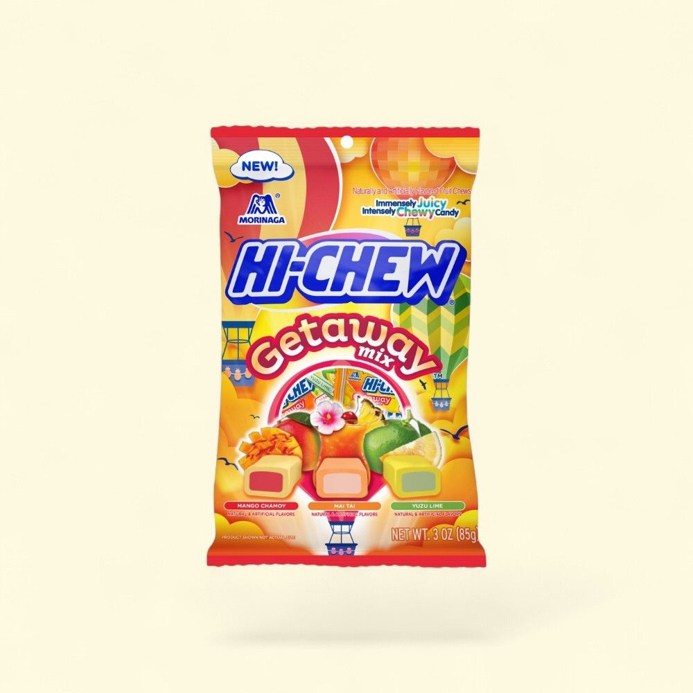 HI-CHEW Getaway Mix Chewy Candy Bag, Mango Chamoy, Mai Tai, Yuzu Lime — authentic US product shipped worldwide by Treatspree