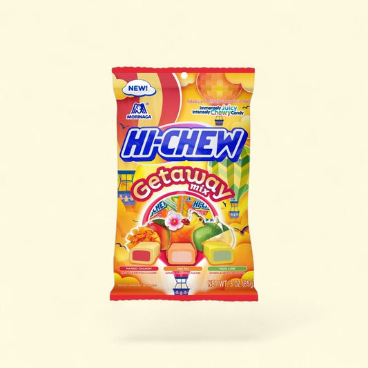HI-CHEW Getaway Mix Chewy Candy Bag, Mango Chamoy, Mai Tai, Yuzu Lime — authentic US product shipped worldwide by Treatspree