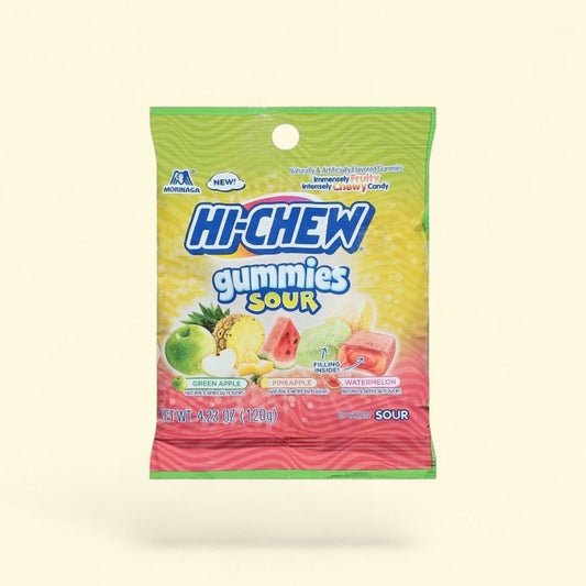 Hi-Chew Sour Gummies - Green Apple, Pineapple, Watermelon 4.23oz — authentic US product shipped worldwide by Treatspree